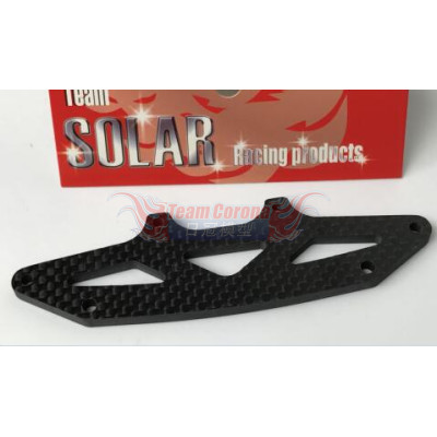 TEAM SOLAR V10 PRO BODY MOUNT PLATE FRONT 4MM CARBON  606015